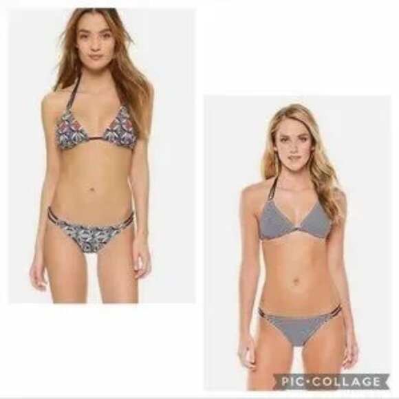 Clearout-Tory Burch Acoma Reversible Bikini Top & Hipster Bottom in size XS/S - Picture 1 of 9